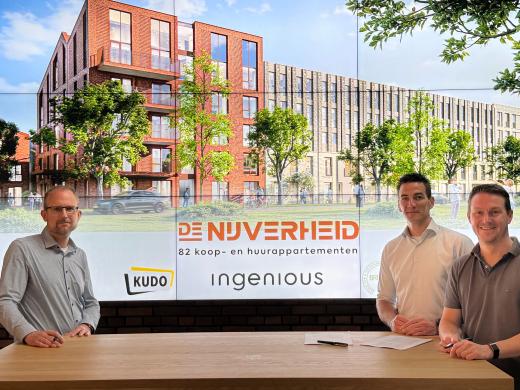 Ondertekening KUDO Bouw en Ingenious